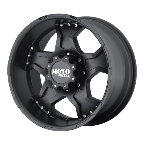 Matte Black Moto Metal MO957 Wheel (17x9"/8x165.1mm, -12mm offset)