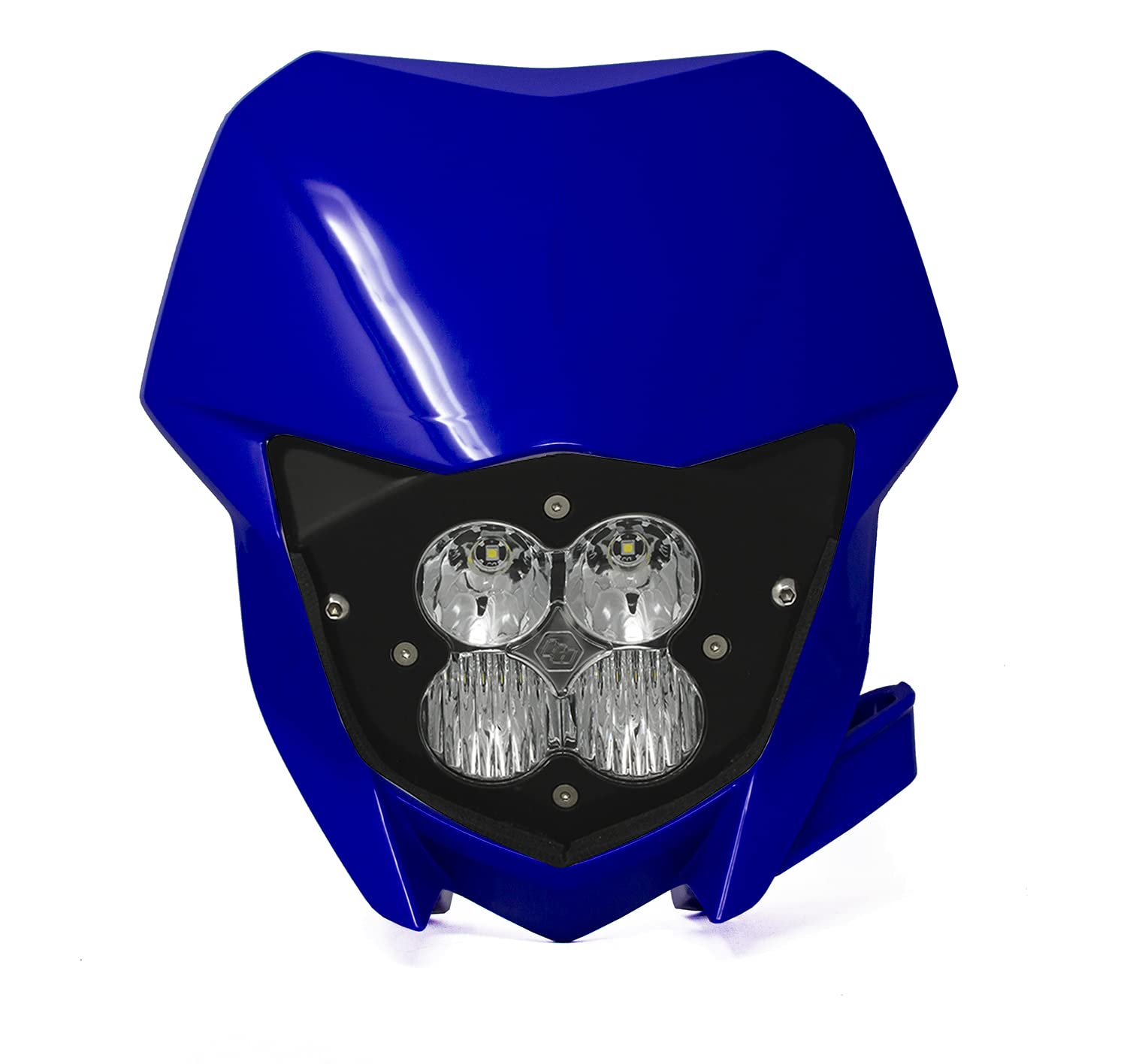 XL Pro Baja Designs LED Headlight Kit with Shell for Yamaha YZ250FX/YZ450FX Motorcycle (Driving/Combo; Clear)