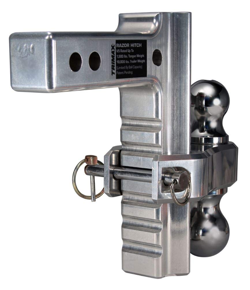 Trimax 6" TRZ6ALRP Pin & Clip Aluminum Drop Hitch-Dual Ball Included