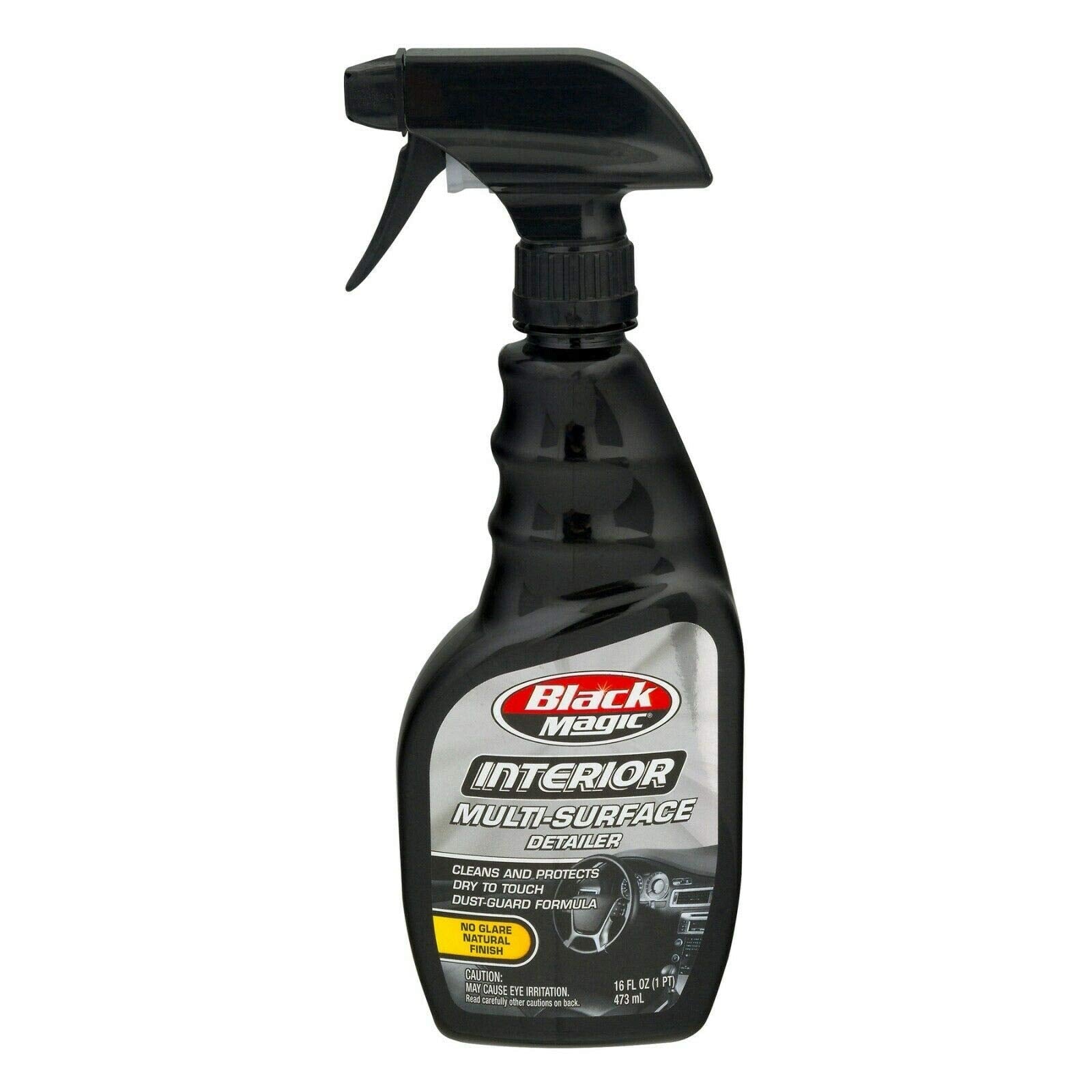 Black Magic Multi-Surface Interior Detailer No Glare Cleans and Protects Rubber, Vinyl, Metal, Carbon Fiber & Plastic Including Display Screen