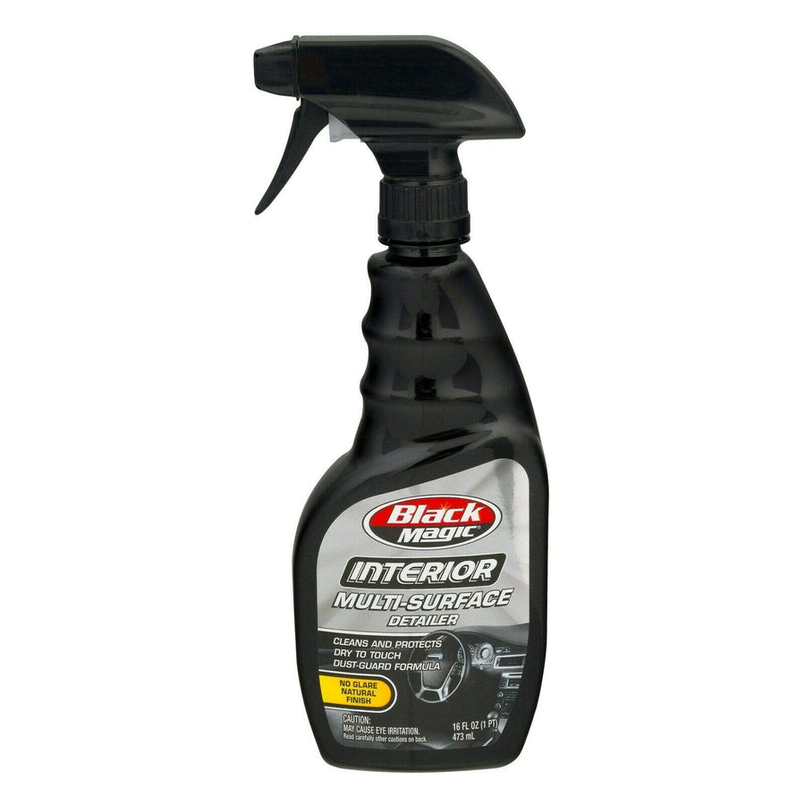 Black Magic Multi-Surface Interior Detailer No Glare Cleans and Protects Rubber, Vinyl, Metal, Carbon Fiber & Plastic Including Display Screen