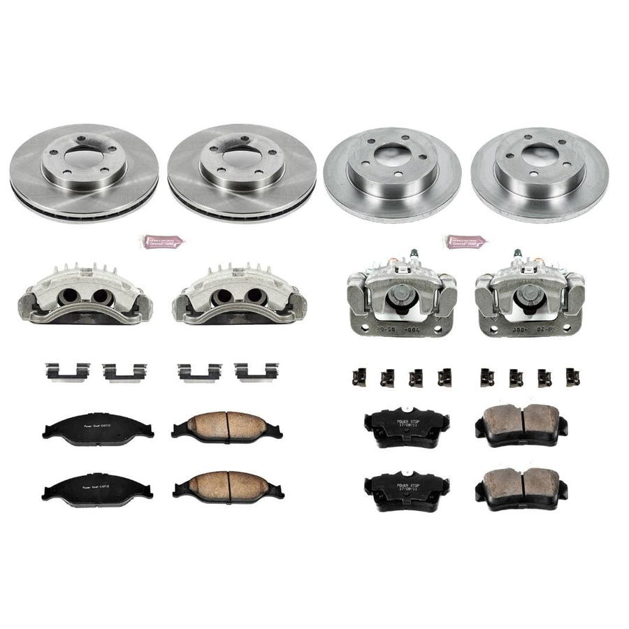 Power Stop KCOE1302A 1-Click Autospecialty OE Replacement Brake Kit with Calipers For Ford Mustang 2003-2004 [Model Specific]