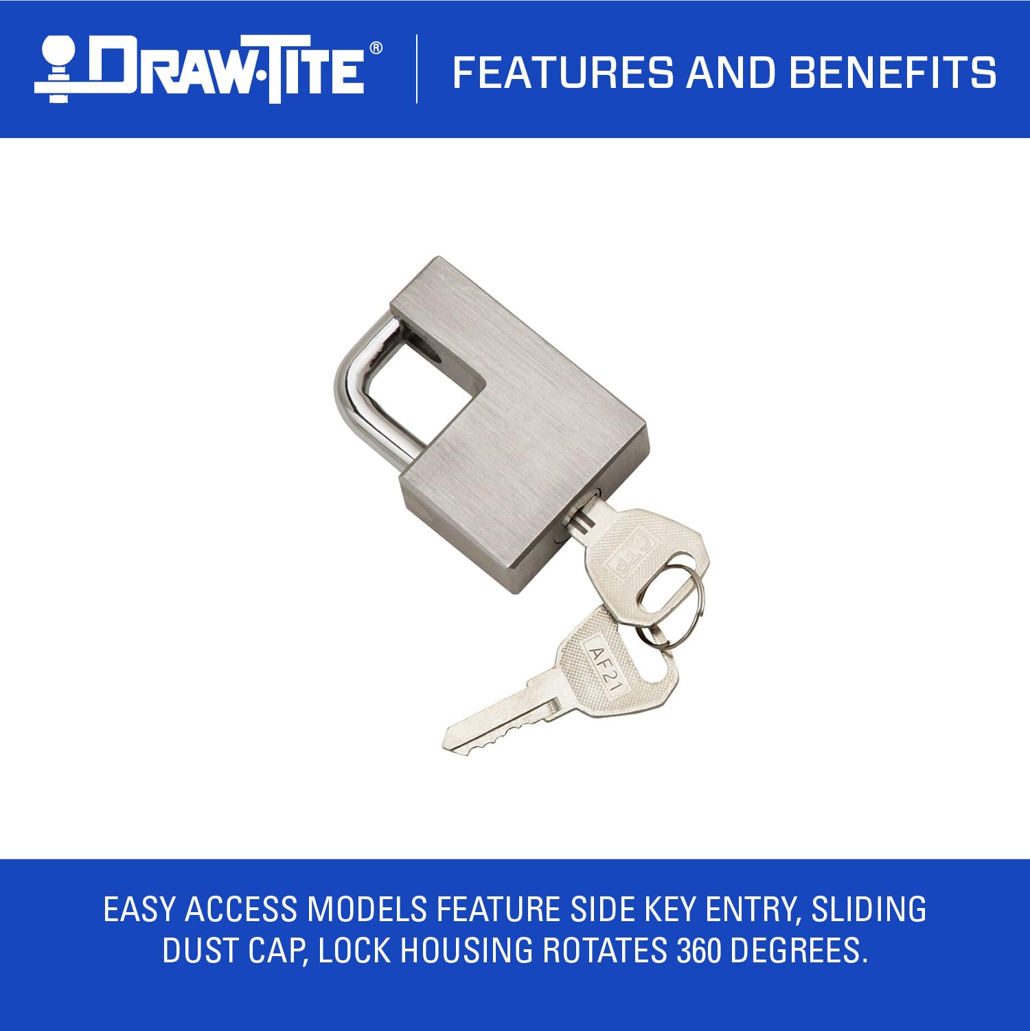 Stainless Steel Bulldog (580408) Trailer Coupler Lock