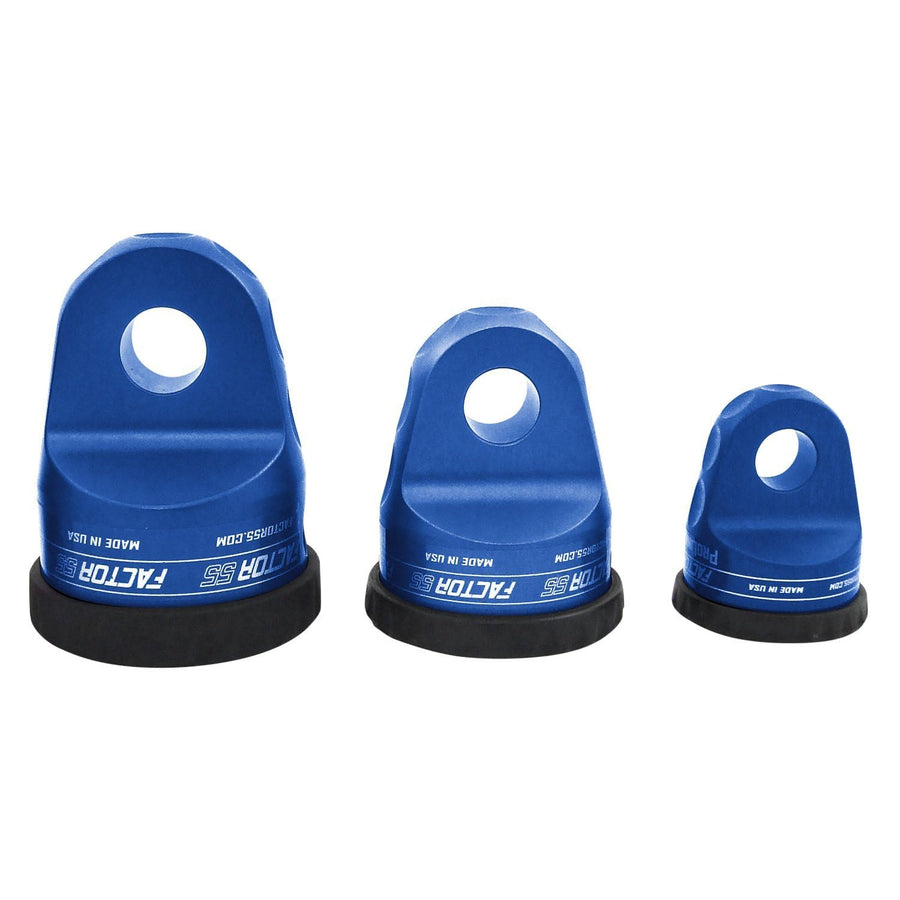 ProLink Factor 55 Winch Shackle Mount for Large Overland and Military-Style Vehicles, Fits Lines Up to 1/2" Diameter - Blue