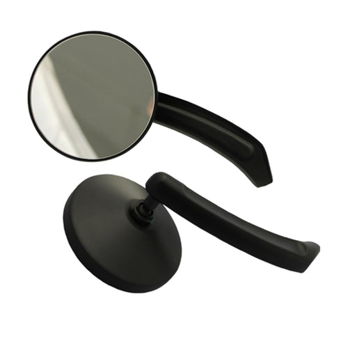 Black Motorcycle CIPA 01931 Small Round Mirror Kit
