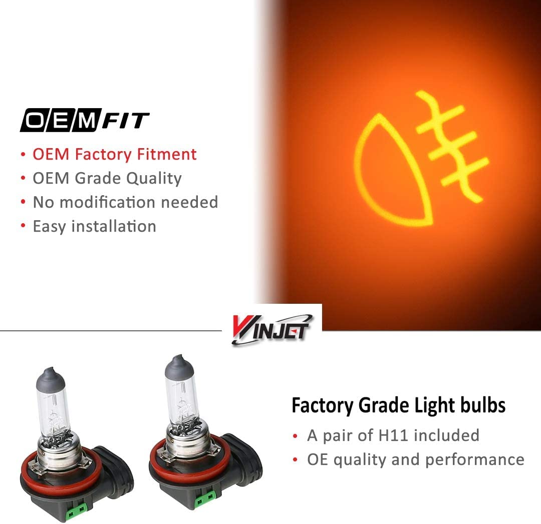 OEM Series Winjet for [2012 2013 2014 Toyota Prius V] Driving Fog Lights + Switch + Wiring Kit