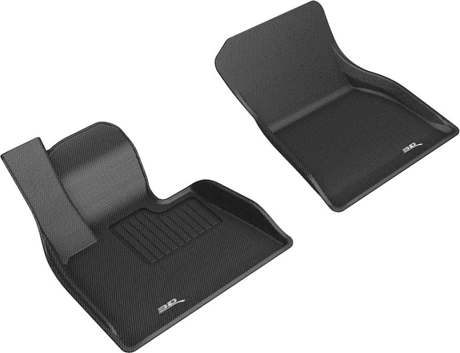 3D MAXpider Kagu Custom Fit Floor Mat (Black) Compatible with BMW X5 (G05) 2019-2026 / X6 (G06) 2020-2026 / X7 (G07) 2019-2026 - Front Row