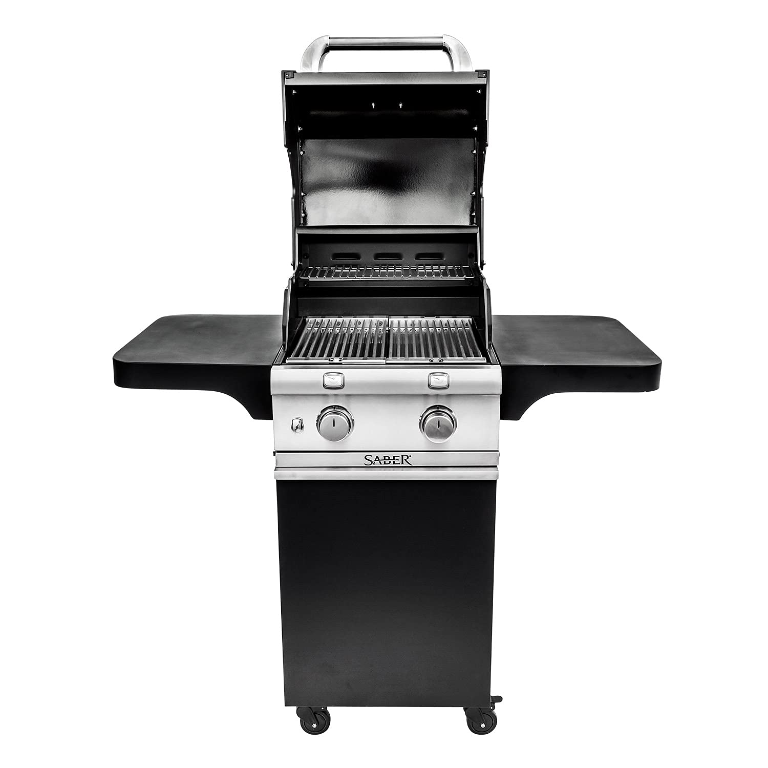2-Burner Saber Grills Cart Grill, Black R33CC1017