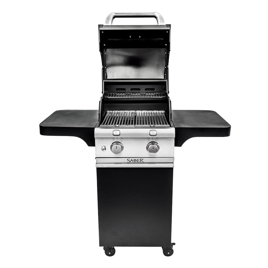 2-Burner Saber Grills Cart Grill, Black R33CC1017