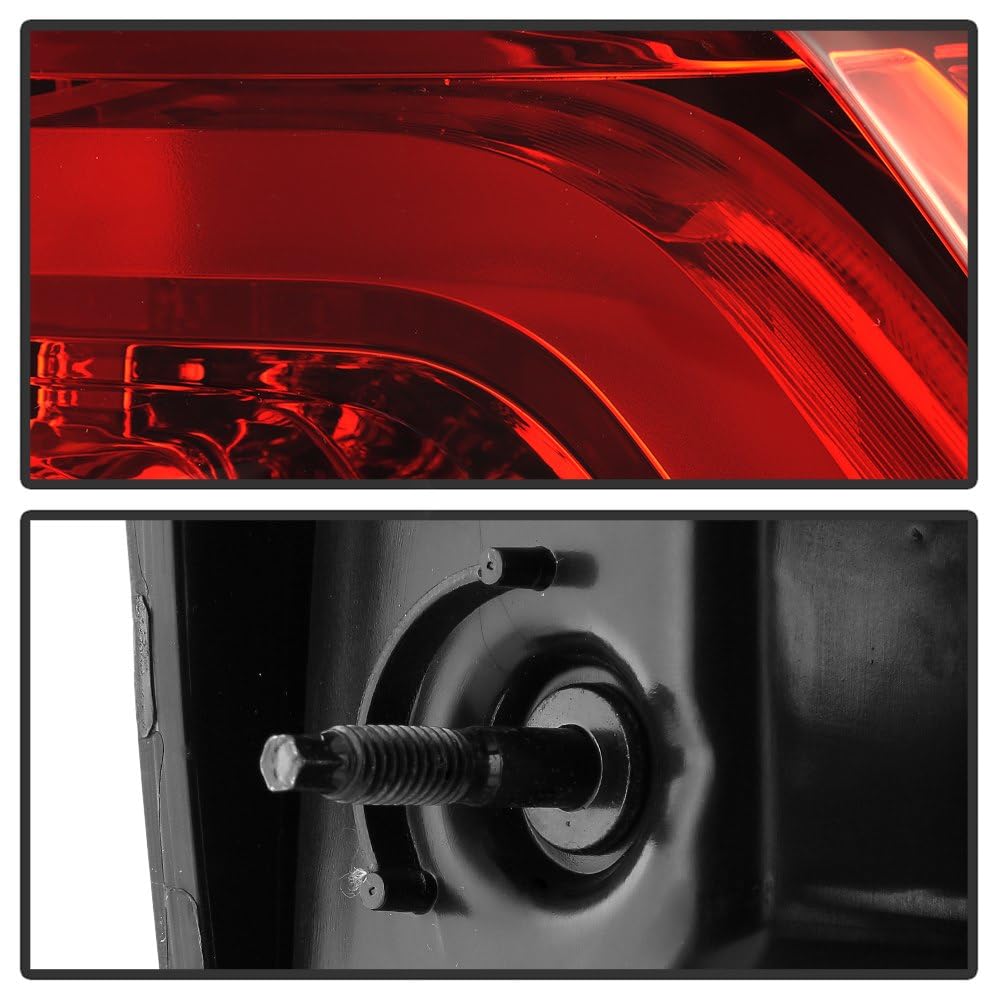GMC Yukon Spyder (POE) 21-24 Full LED Red/Clear Tail Light - OE Right