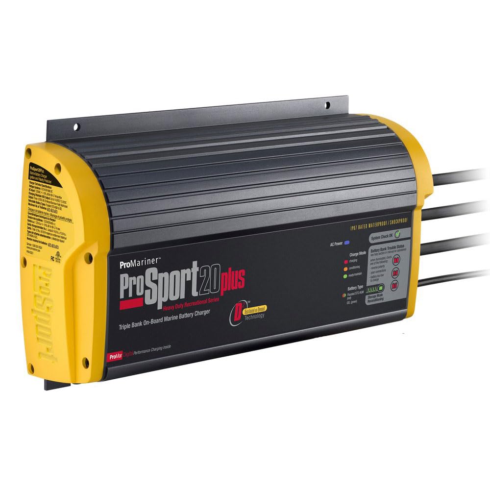 ProSportHD ProMariner 20 Plus Global Gen 4-20 Amp - 3-Bank Battery Charger