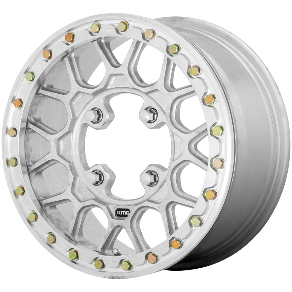 KMC KS435 Powersports 15X6 4X137 RAW-MACH-FRG 38MM Custom Rim Total of 1