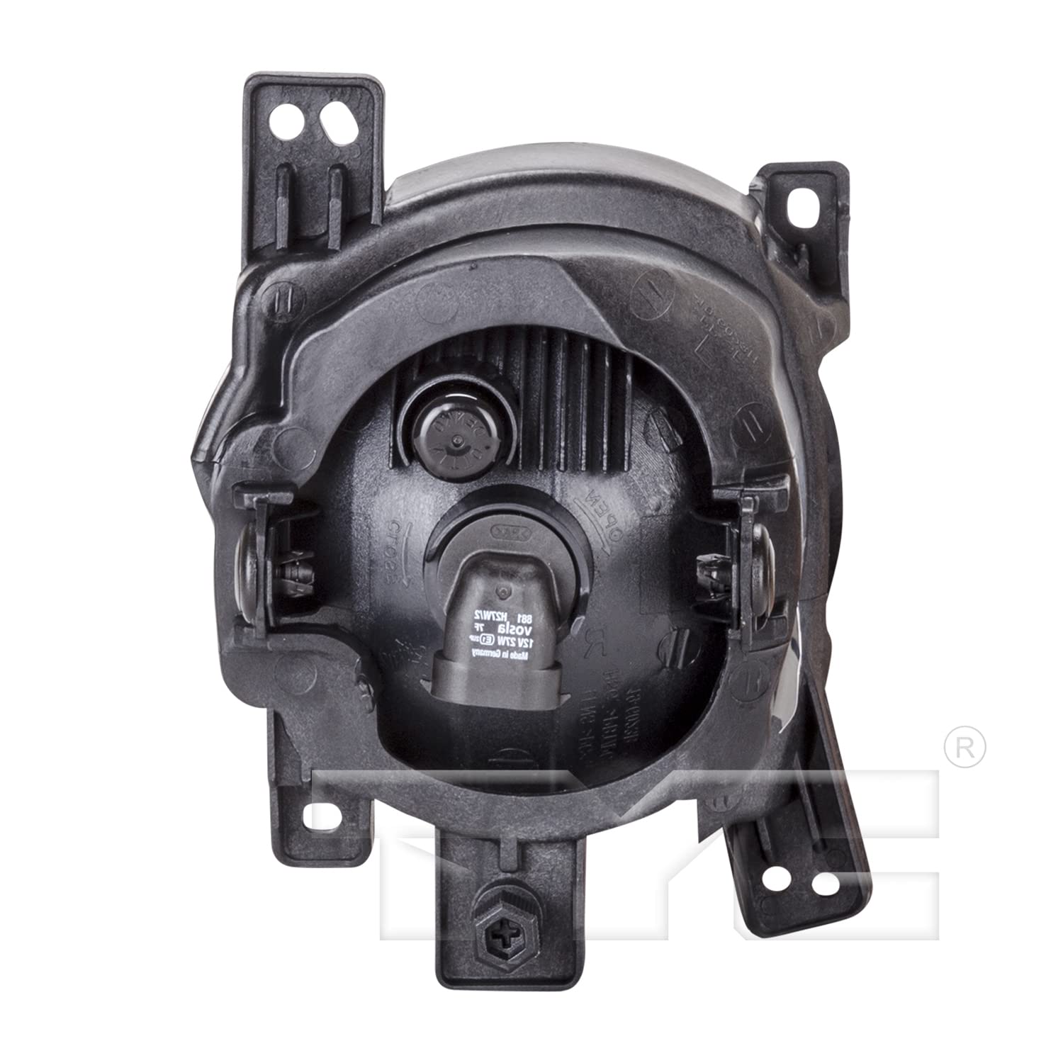 Left TYC Fog Light Assembly Compatible with 2010-2012 Hyundai Santa Fe