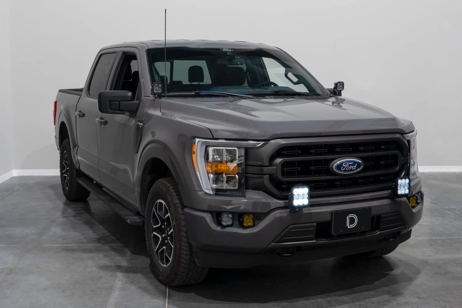Diode Dynamics SS5 LED Pod Light Kit Bumper compatible with Ford F-150 2021-2023, Yellow Driving Pro