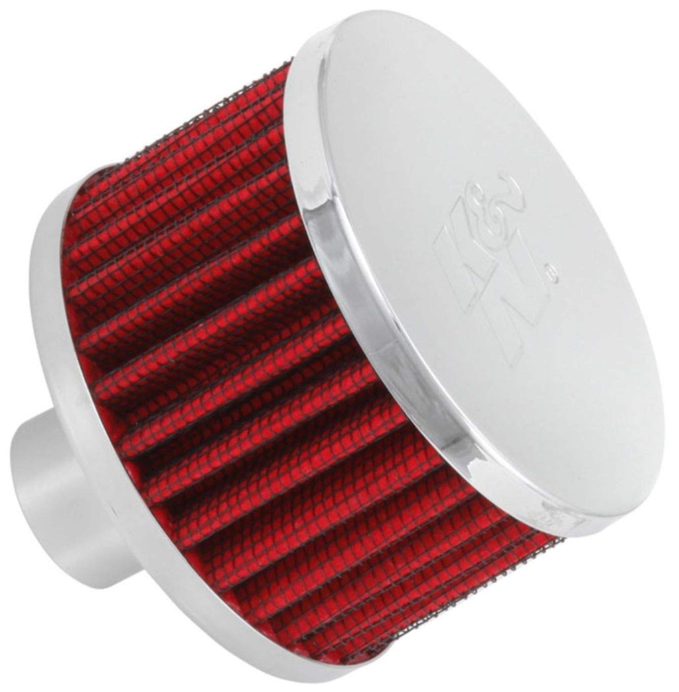 K&N Air Filter/Breather Vent: High Performance, Premium, Washable, Replacement Engine Filter: Flange Diameter: 1 in, Filter Height: 2 in, Flange Length: 1 in, Shape: Breather, 62-1170