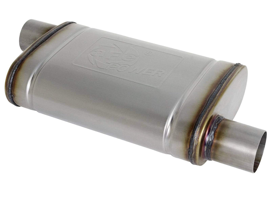 Mach Force-Xp aFe Power 49M00028 2-1/2" 409 Stainless Steel Muffler, 1 Pack
