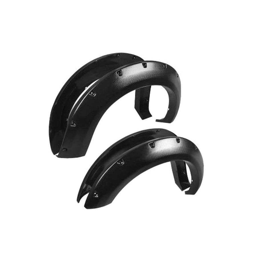 Fender Flares Black Horse Riveted Style Compatible with 2019-2022 Dodge Ram