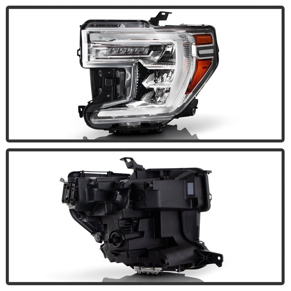 GMC Sierra 1500 19-22 Spyder (POE) Full LED w/LED Signal high Low Beam Headlight - OE Left