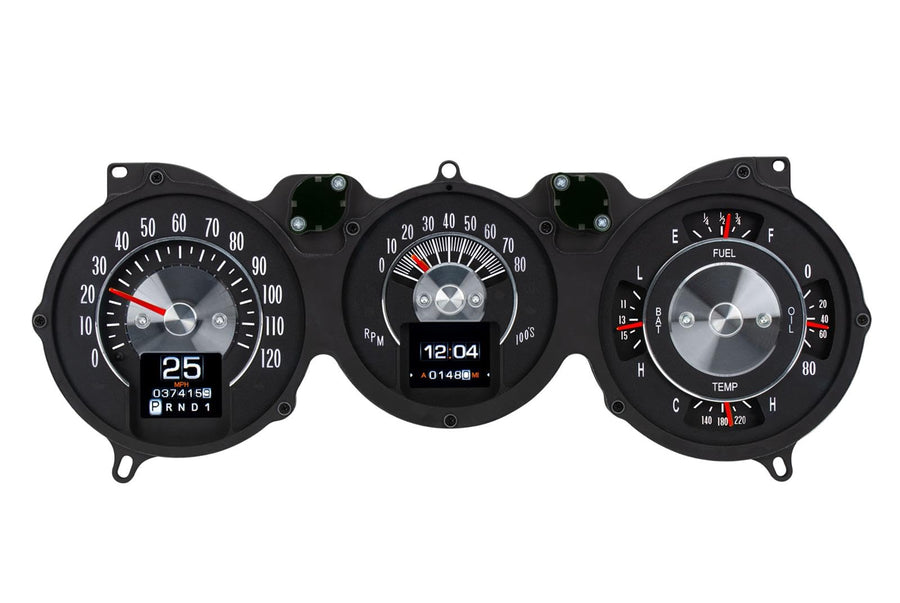 Dakota Digital Retrotech Gauge Instrument System RTX-64C-CVL-X Compatible with 1964-65 Chevy Chevelle/El Camino