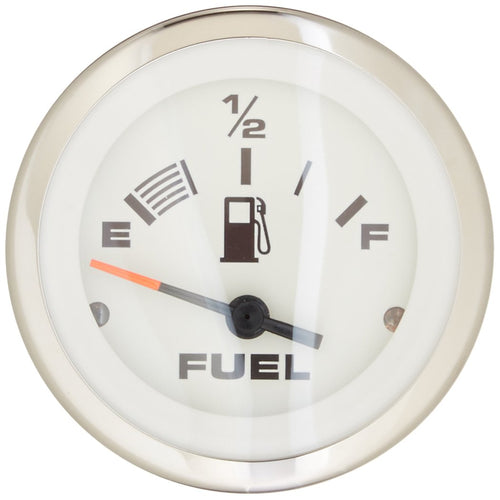 Lido E - 1/2 - F Dial Range Scratch Resistant Fuel Gauge, Sierra International 65496P 2"