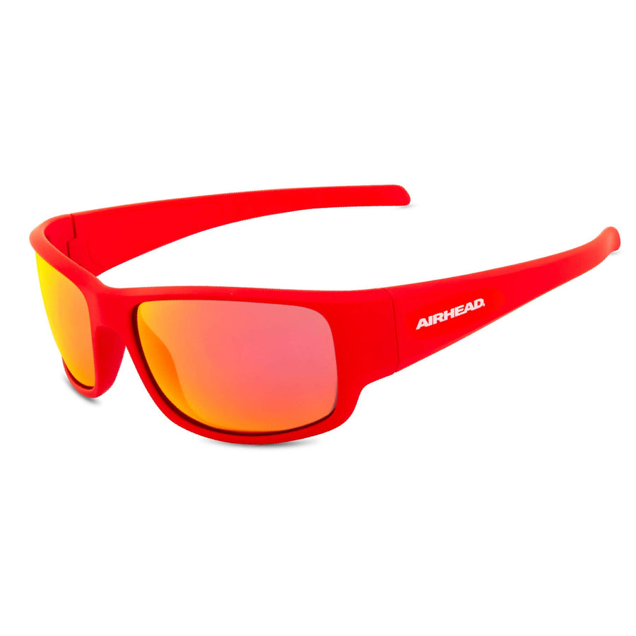 Adult AIRHEAD Sport Round Sunglasses, Red