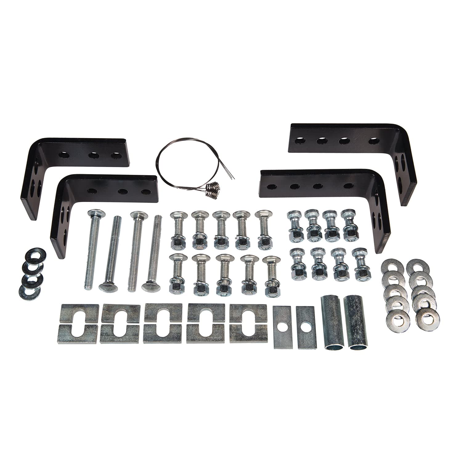 Fifth Wheel Trailer Hitch Mount Kit Husky Towing 31622 - 4 Piece Bolt-On Bracket for 10 Bolt Rail Install, Drilling Required Includes Hardware