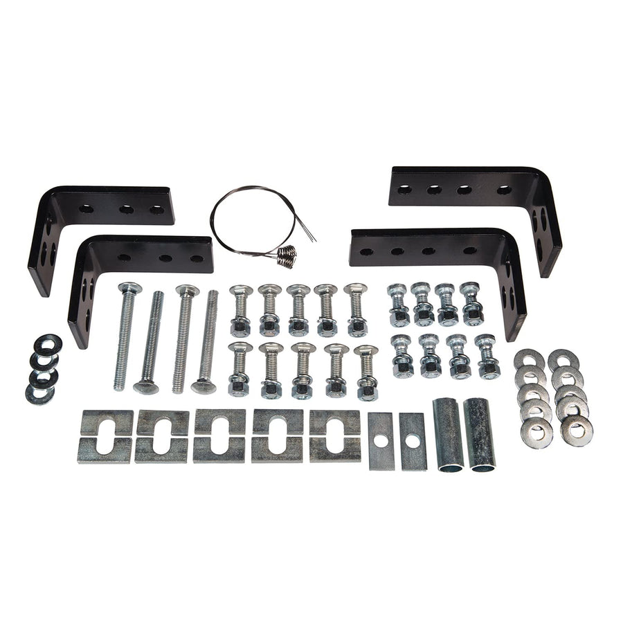 Fifth Wheel Trailer Hitch Mount Kit Husky Towing 31622 - 4 Piece Bolt-On Bracket for 10 Bolt Rail Install, Drilling Required Includes Hardware
