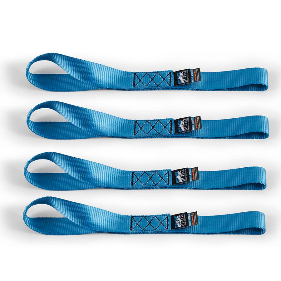 Off-Road Borne Soft Loop Tie-Down Straps, Blue