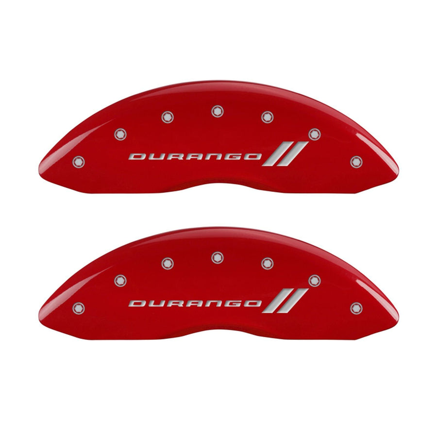 Durango ll MGP Caliper Covers 12043SDGORD Engraved Caliper Cover with Red Powder Coat Finish and Silver Characters, (Set of 4)
