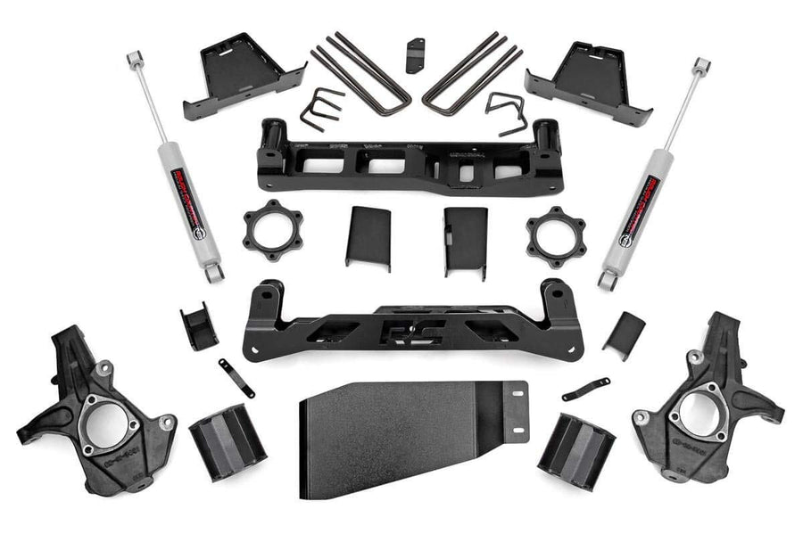 6" Rough Country Suspension Lift Kit with Strut Spacers/N3 Rear Shocks for Chevy Silverado & GMC Sierra 1500 (2007-2013) 4WD