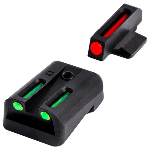 Fiber-Optic TRUGLO Handgun Night Sight | Compact Durable Snag-Resistant High-Visibility Red Front & Green Rear Sight, Compatible with Kimber Handguns