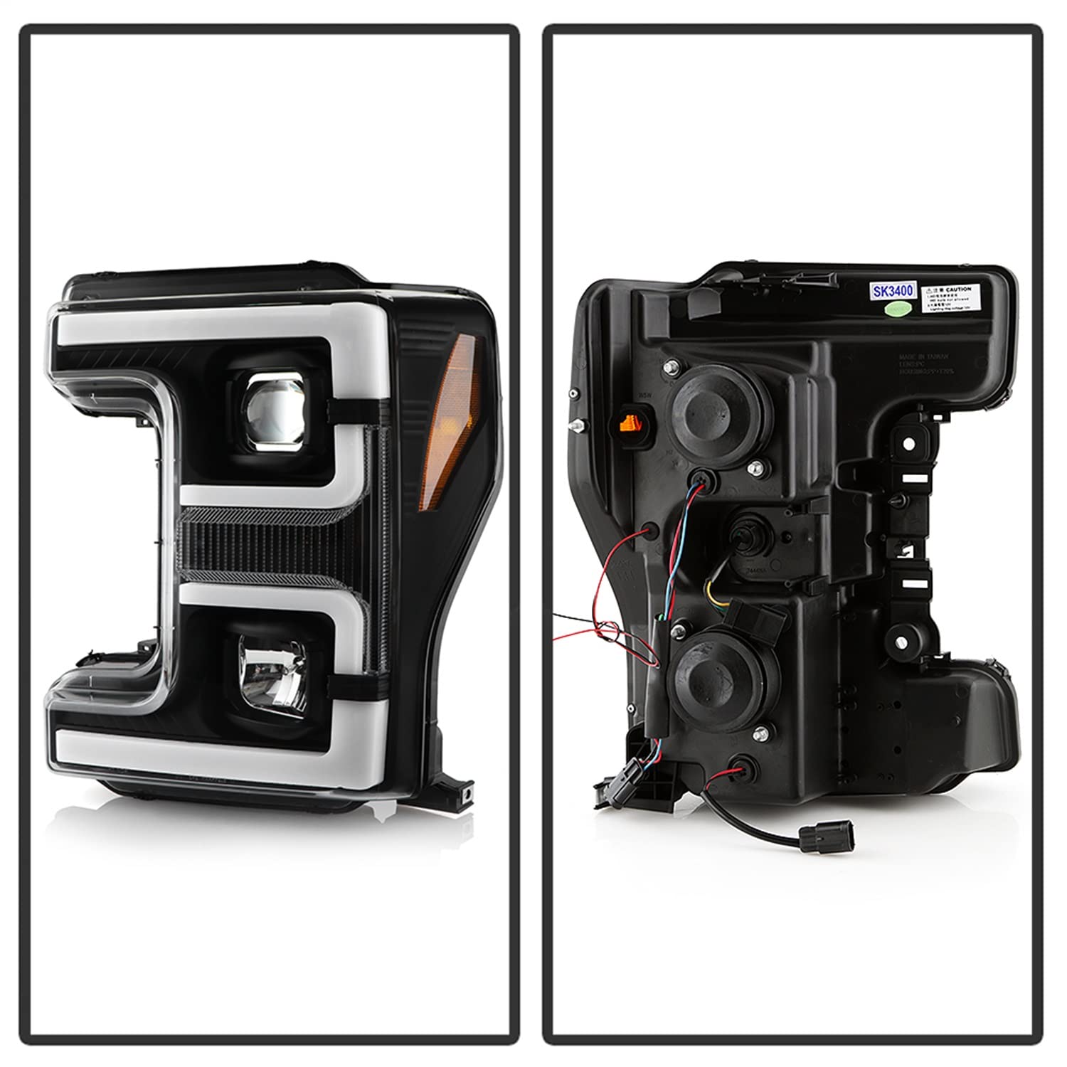 Projector Headlight Spyder - (PRO-YD-FS17HALSI-BK)