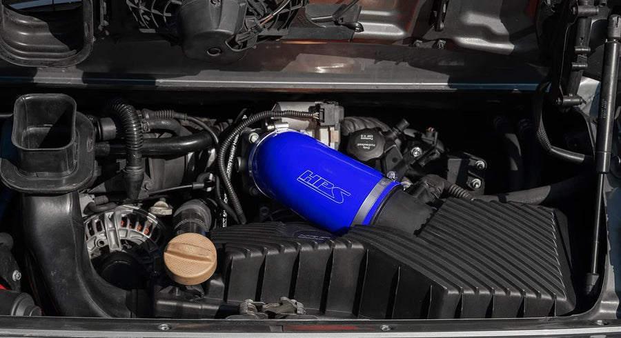 HPS Blue Performance Silicone Air Intake Hose Kit Compatible for 1999-2004 Porsche 911 Carrera C2 C4 3.4L / 3.6L F6, 57-2077-BLUE