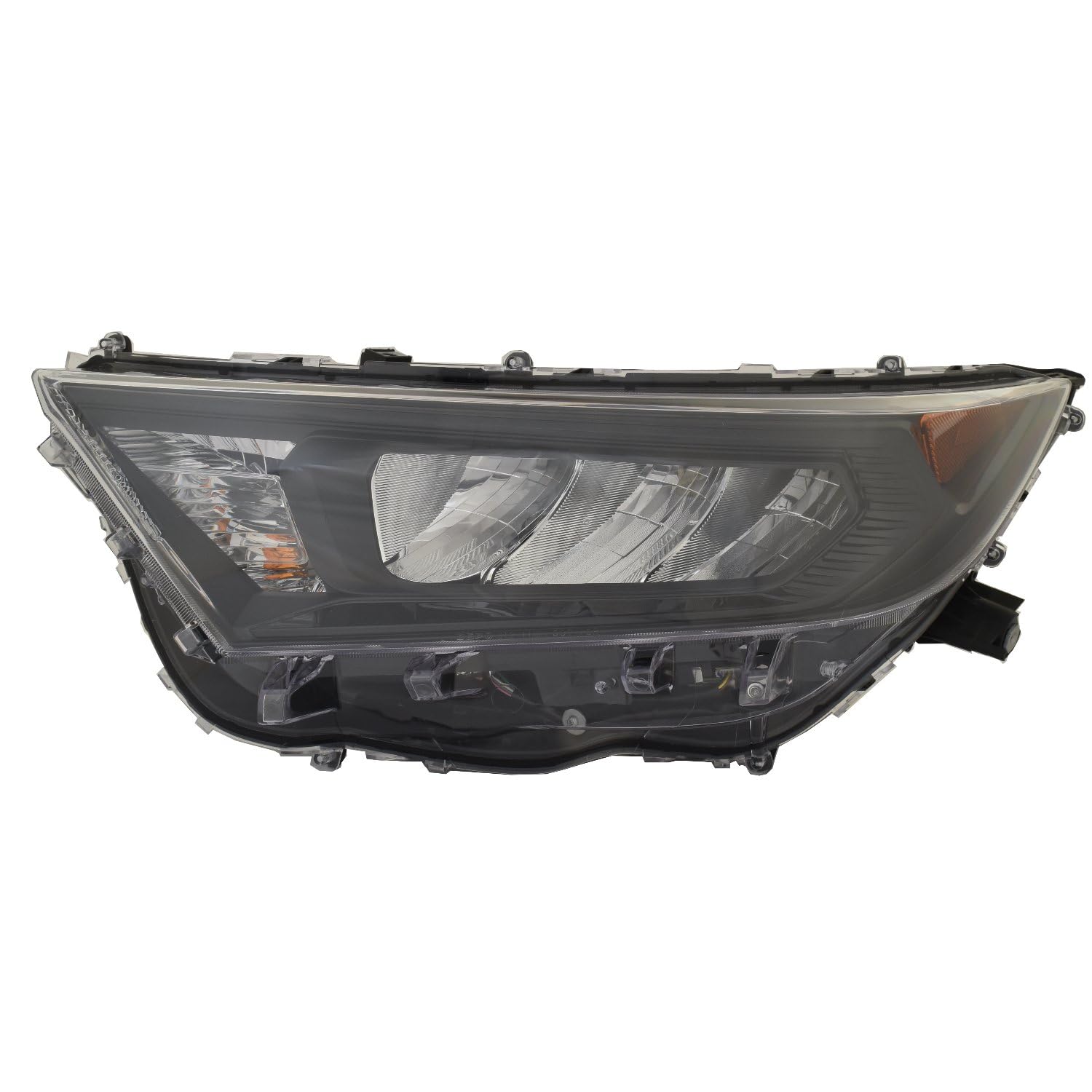 Toyota RAV4 Hybrid 19-21 Headlight BLK Bezel Driver Side CAPA | DOT Certified 81150-0R152 | TO2502274C ACK