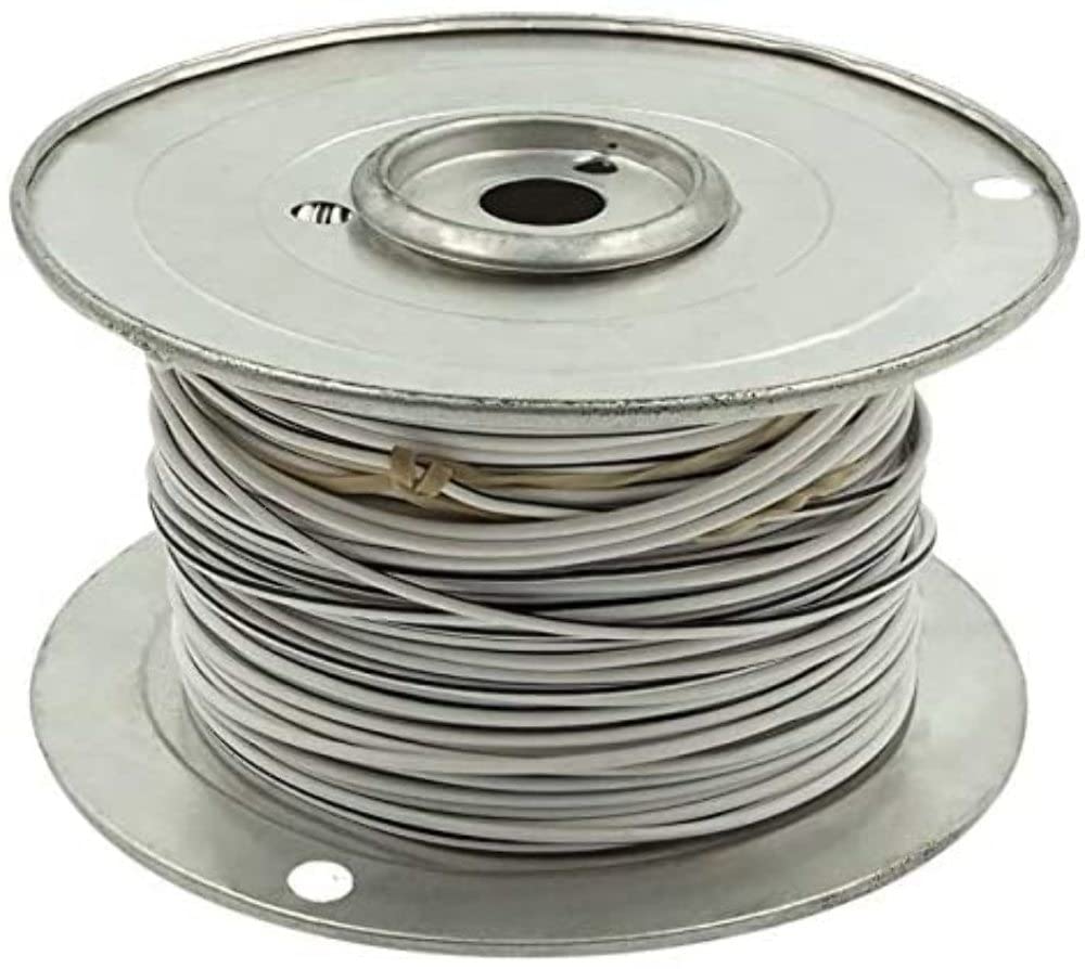 18 Ga Install Bay US GPT All Copper Primary Wire White w/Black Trace