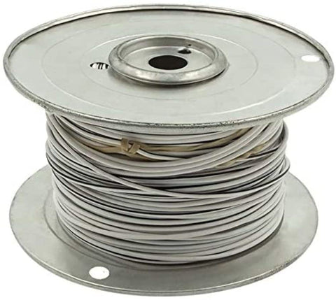 18 Ga Install Bay US GPT All Copper Primary Wire White w/Black Trace