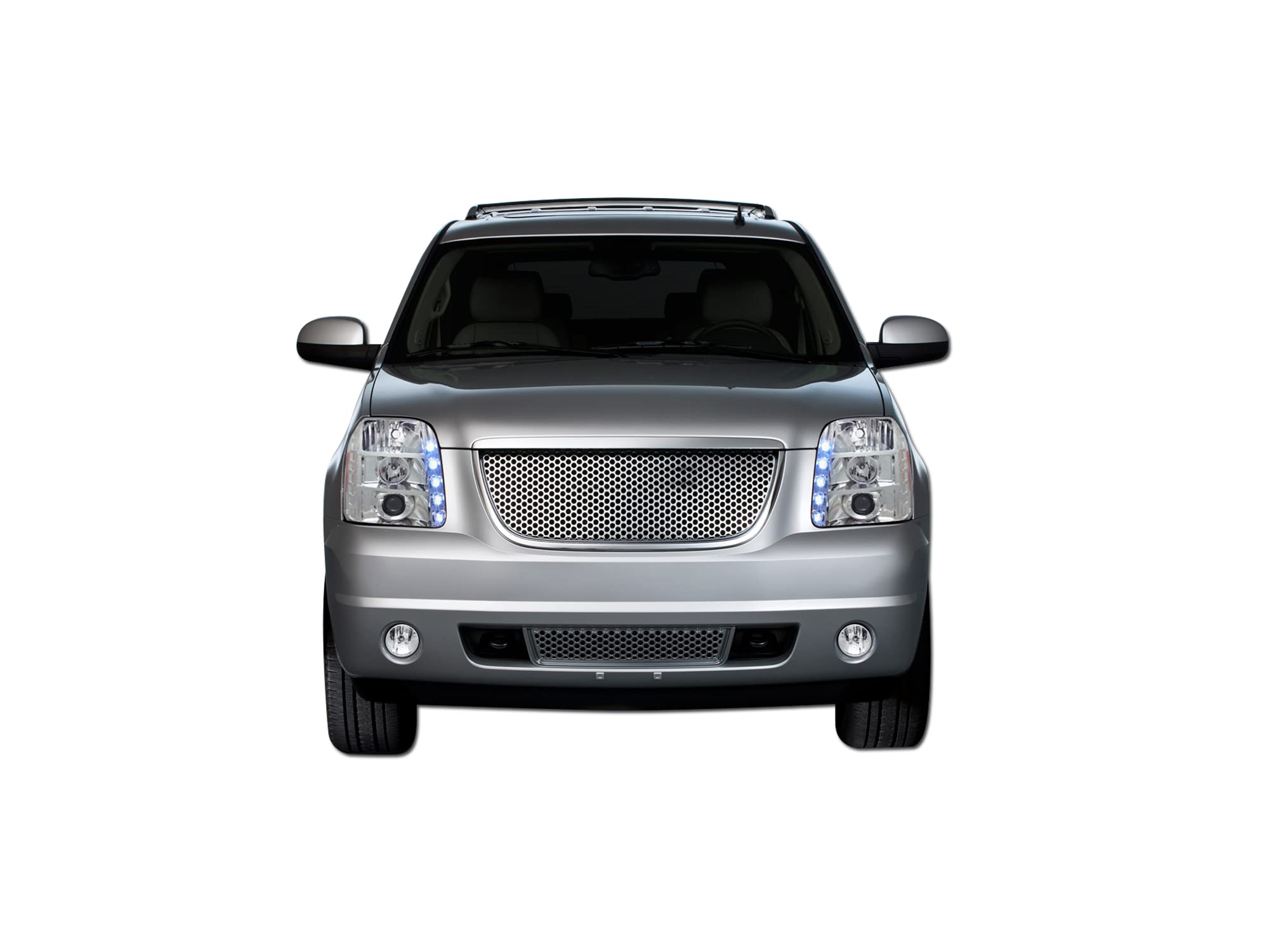 7148833 Armordillo USA Chrome Mesh Front Hood Grille Fits 2007-2014 GMC Yukon XL