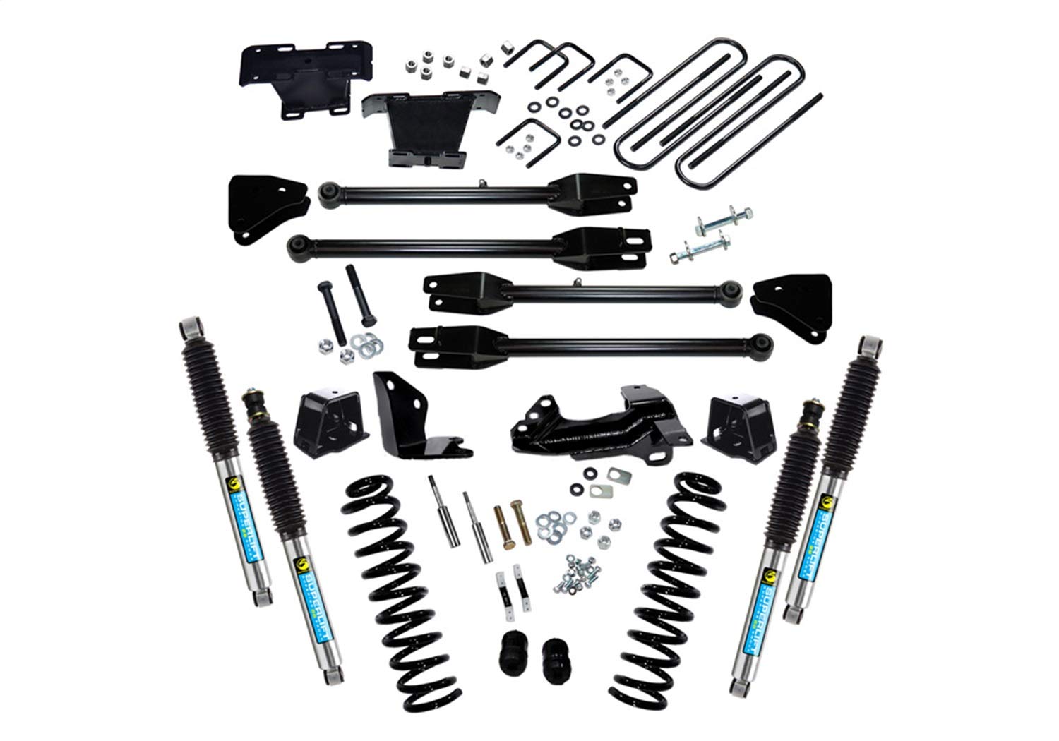 SUPERLIFT SUSPENSION RealTruck 4" Lift Kit for Ford F-250/F-350 | Complete Lift Kit with Front & Rear Bilstein 5100 Series Shocks and 4-Link Arms | K230B | Fits 2005-2007 Ford F-250 / F-350 4WD