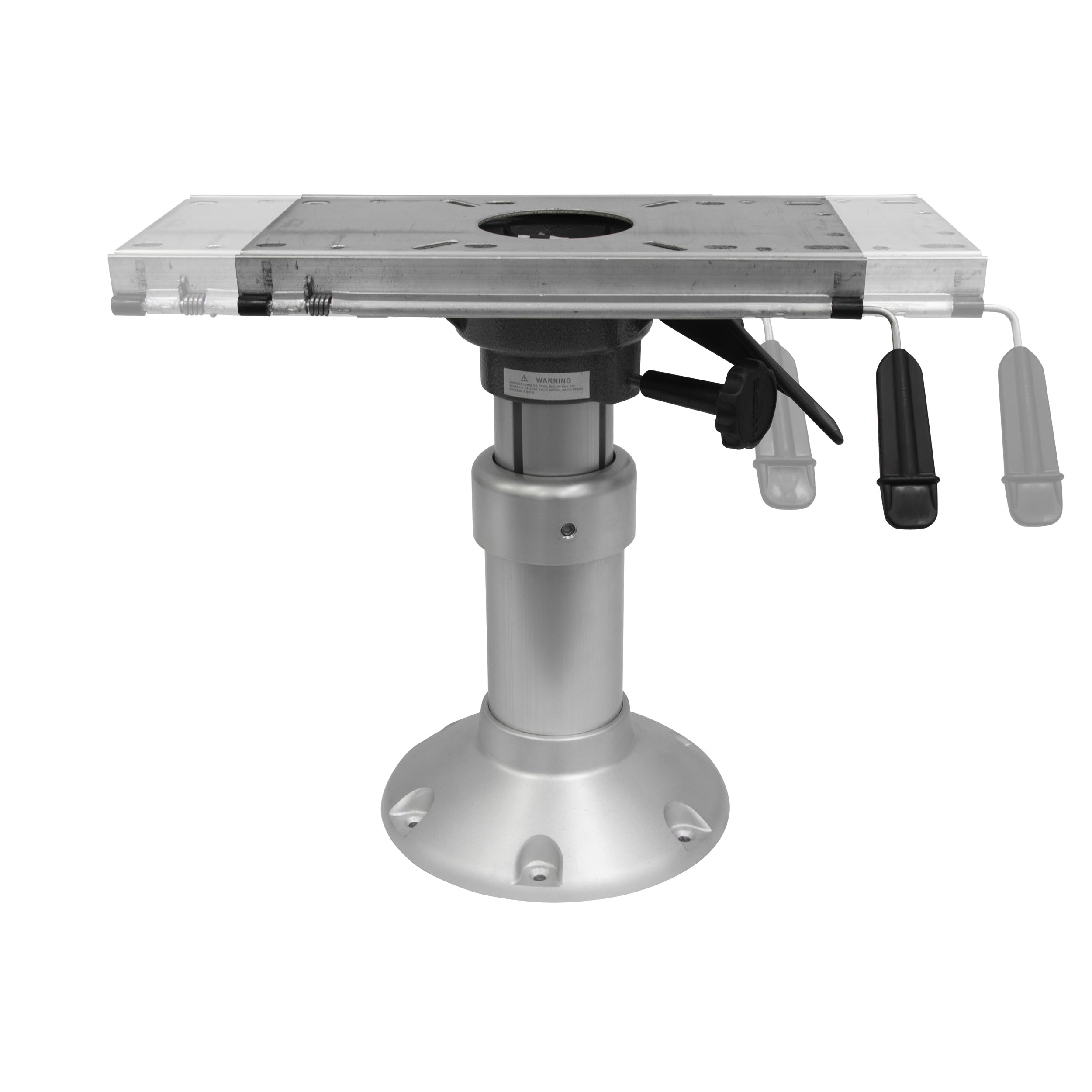 Heavy Duty Wise Mainstay Air Power Pedestal with Slide, Silver