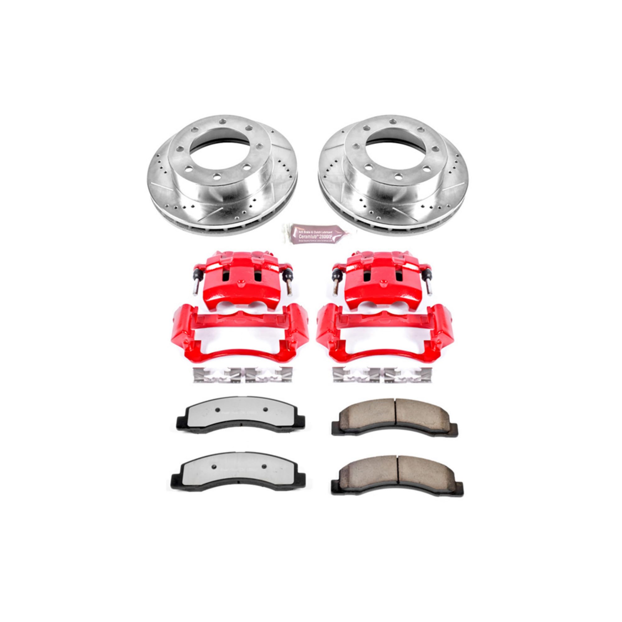 Power Stop Front KC1885-36 Z36 Truck and Tow Brake Kit with Calipers For Ford F-250 Super Duty 1999, Ford F-350 Super Duty 1999 [Model Specific]