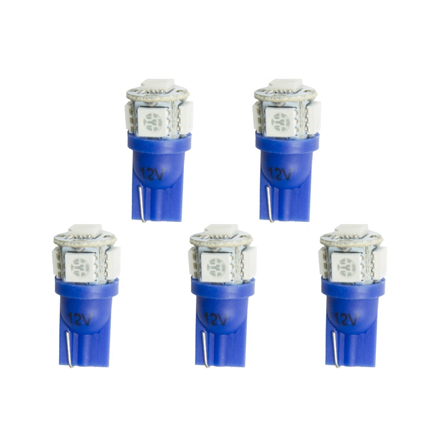 REPLACEMENT LED BULB, T3 WEDGE, BLUE, 5 PACK