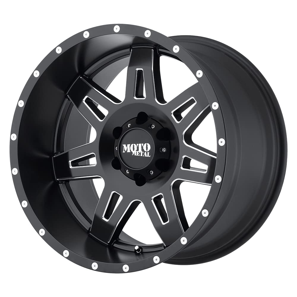 MO975 Moto Metal 20X10 5X5.0 S-BLK MILL -24MM - MO97521050924N