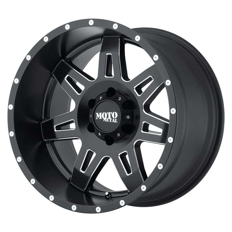 MO975 Moto Metal 20X10 5X5.0 S-BLK MILL -24MM - MO97521050924N