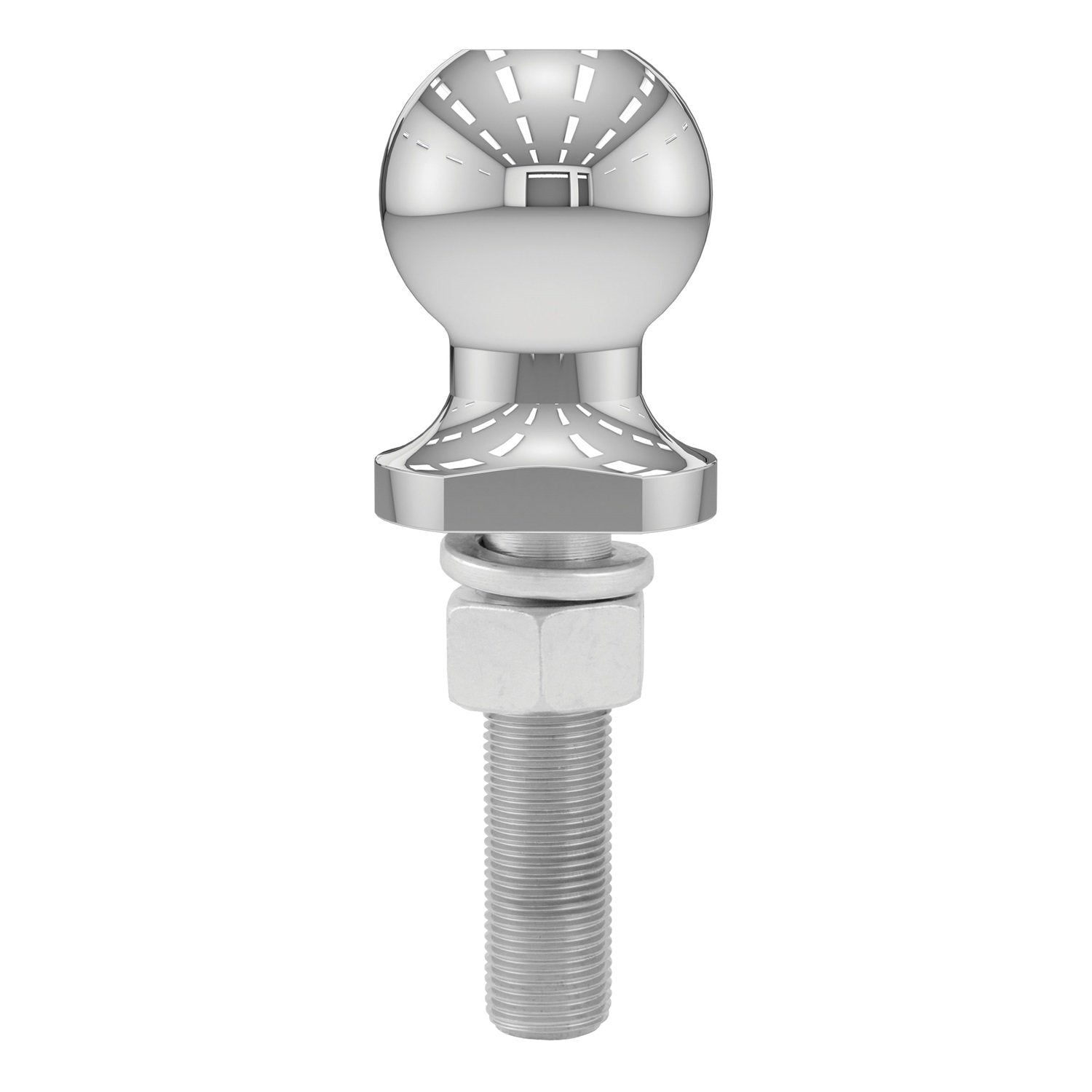 CURT Chrome Trailer Hitch Ball 40071, 2,000 lbs, 1-7/8-Inch Diameter, 3/4 x 3-Inch Shank