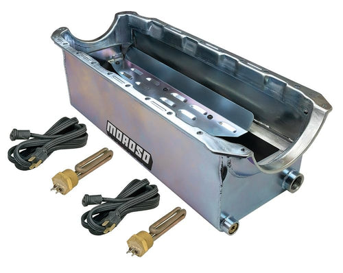 OIL PAN, MARK IV, BBC, MONSTER TRUCK, 7.75 INCH DEEP, STEEL, WET SUMP, 9.5 QT