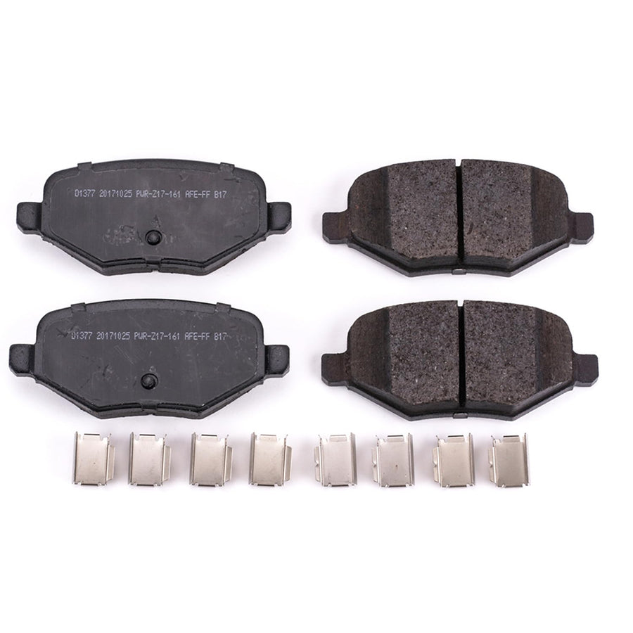 Power Stop Brake Kit Rear For Ford Explorer 2011-19 |Flex 2009-19 |Taurus 2010-14 |Taurus 2017-18 |Lincoln MKS 2009-12 |Lincoln MKT 2010-12 - Ceramic Brake Pads With Installation Hardware, 17-1377