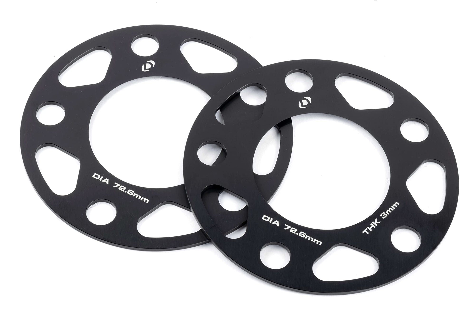 Dinan Wheel Spacers D210-2033 5x120 Bolt Circle - 76.2mm Center Bore - 3mm Thick - Pair