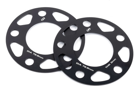 Dinan Wheel Spacers D210-2033 5x120 Bolt Circle - 76.2mm Center Bore - 3mm Thick - Pair