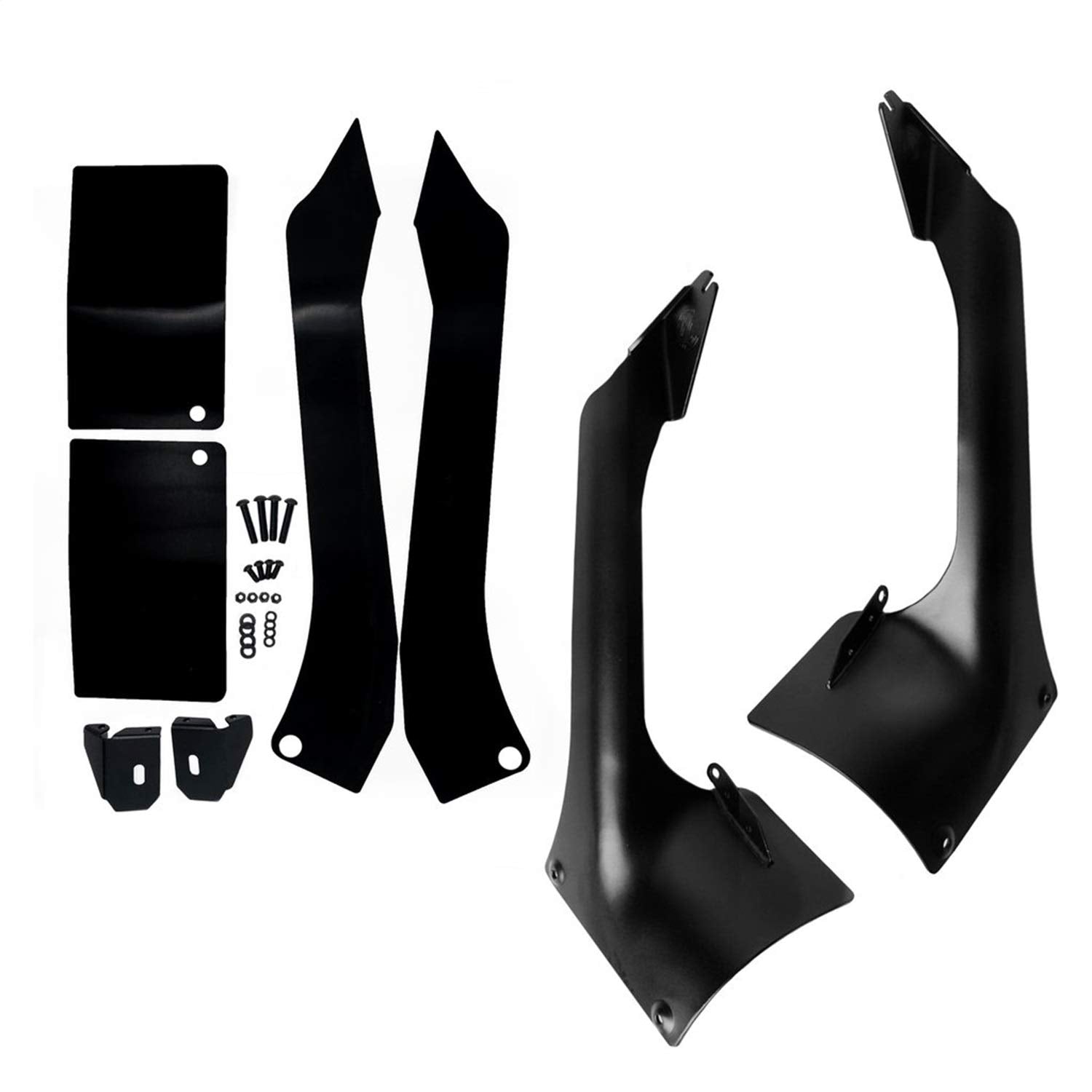 KC HiLiTES Light Kit Bracket, Windshield Mount, Steel, Black Powder Coat, 50 in Light Bar, Jeep Wrangler JL 2018-19, Kit (7327)