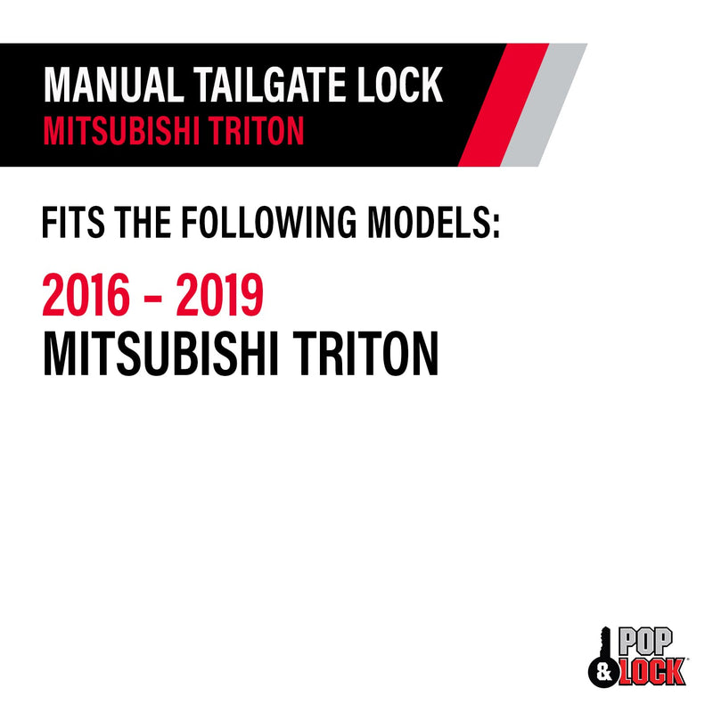 2016-2019 Mitsubishi Pop N Lock Manual Tailgate Lock